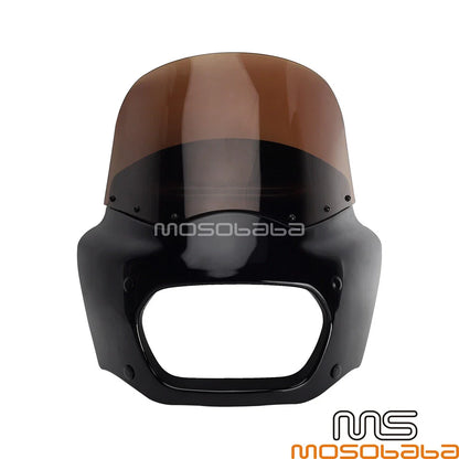 Smoke Windshield Headlight Fairing for Harley Softail Fat Bob (2018-2023)