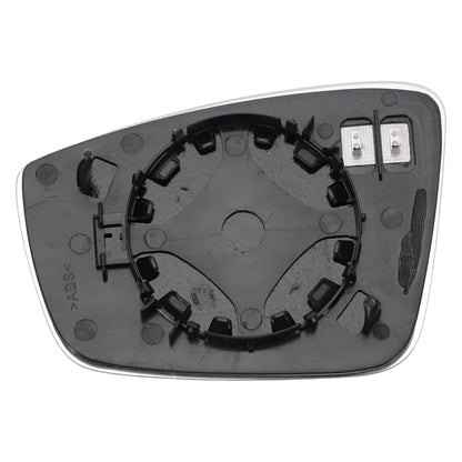 Right Side Heated White Mirror Glass for Skoda Rapid (2013–2020)