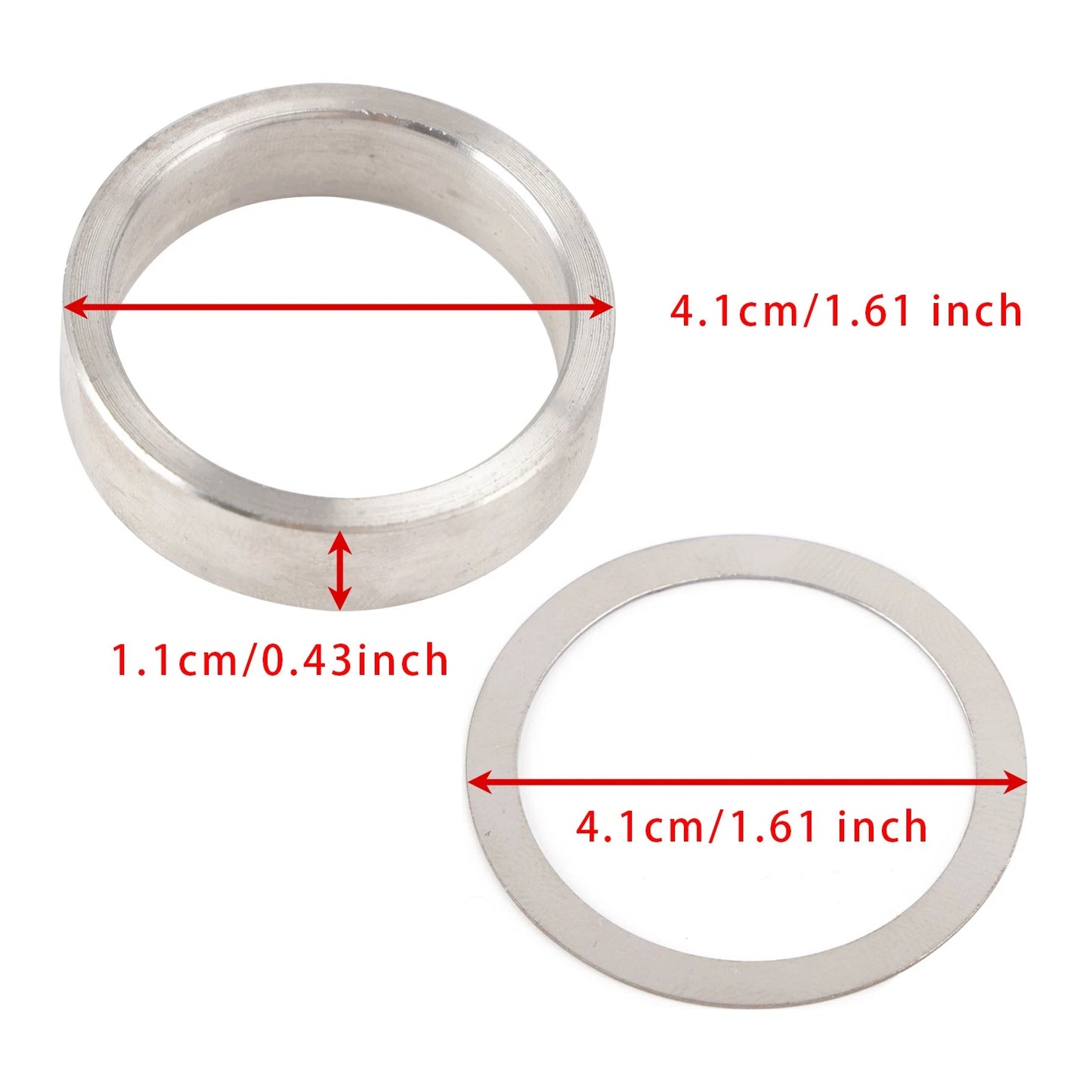 9 Inch Solid Pinion Bearing Spacer Kit with Shims 9190920 for Ford