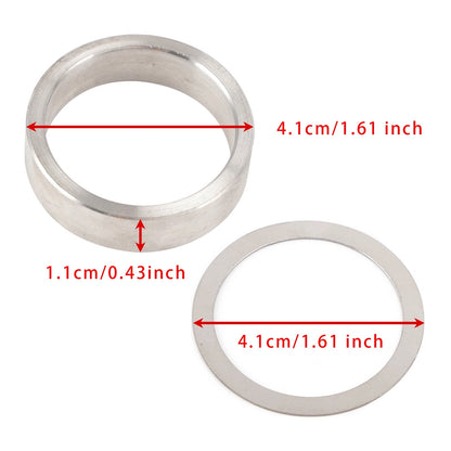 9 Inch Solid Pinion Bearing Spacer Kit with Shims 9190920 for Ford