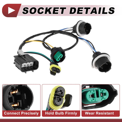 Headlight Light Socket Wiring for Chevy Silverado 1500 (2007-2013)