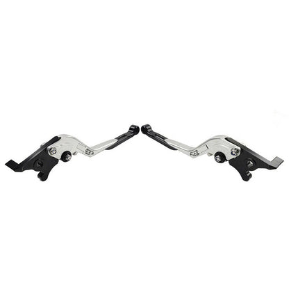 CNC Silver Extendable Brake Clutch Levers for BMW S1000RR S1000R (2015-2019)