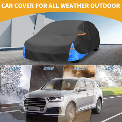 Car Cover Waterproof All Weather for VW Polo (2010–2023) 210D-PU