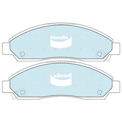 Set of 4 Front Disc Brake Pads for Isuzu D-Max (2008–2020)