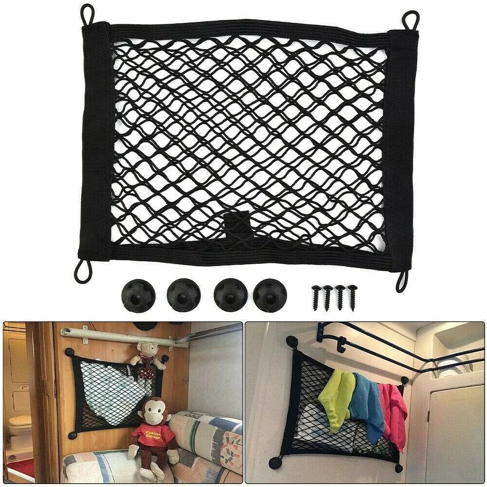 Elastic Storage Net 2550cm for Cargo Van for MOTORHOME Mobile Home Caravan