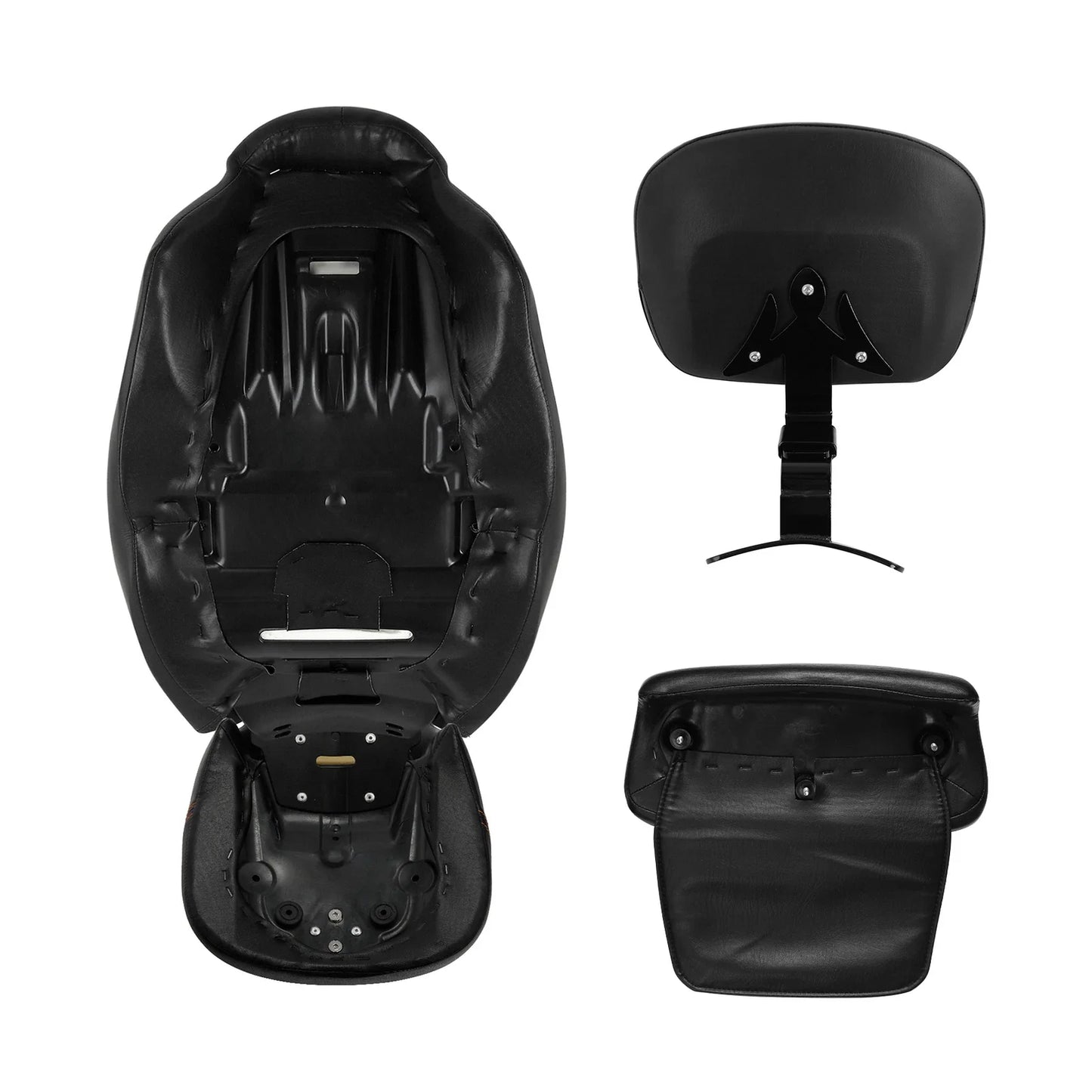 Seats Backrest for Harley Road Street Glide (2014-2023) Black