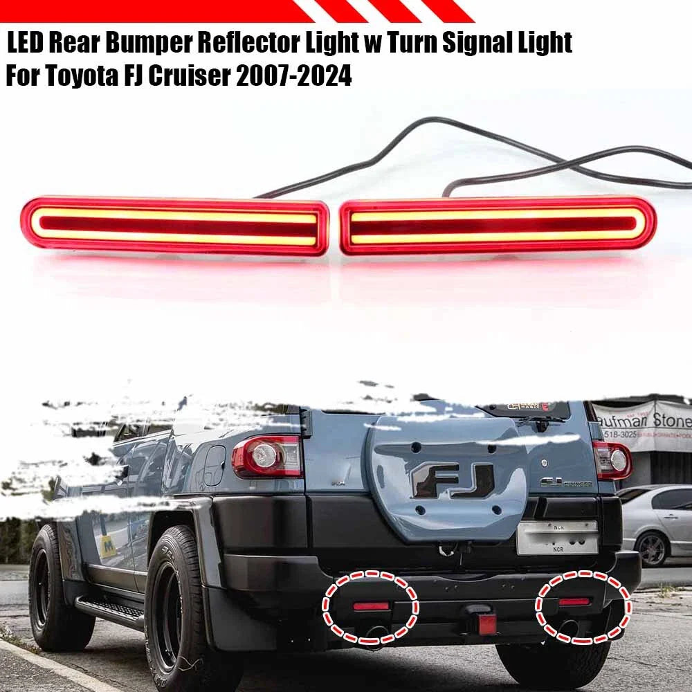 LED Bumper Reflector Light with Signal for Toyota FJ Cruiser (2007–2014)