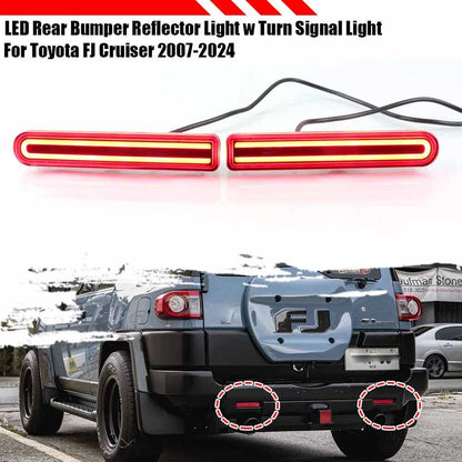 LED Bumper Reflector Light with Signal for Toyota FJ Cruiser (2007–2014)