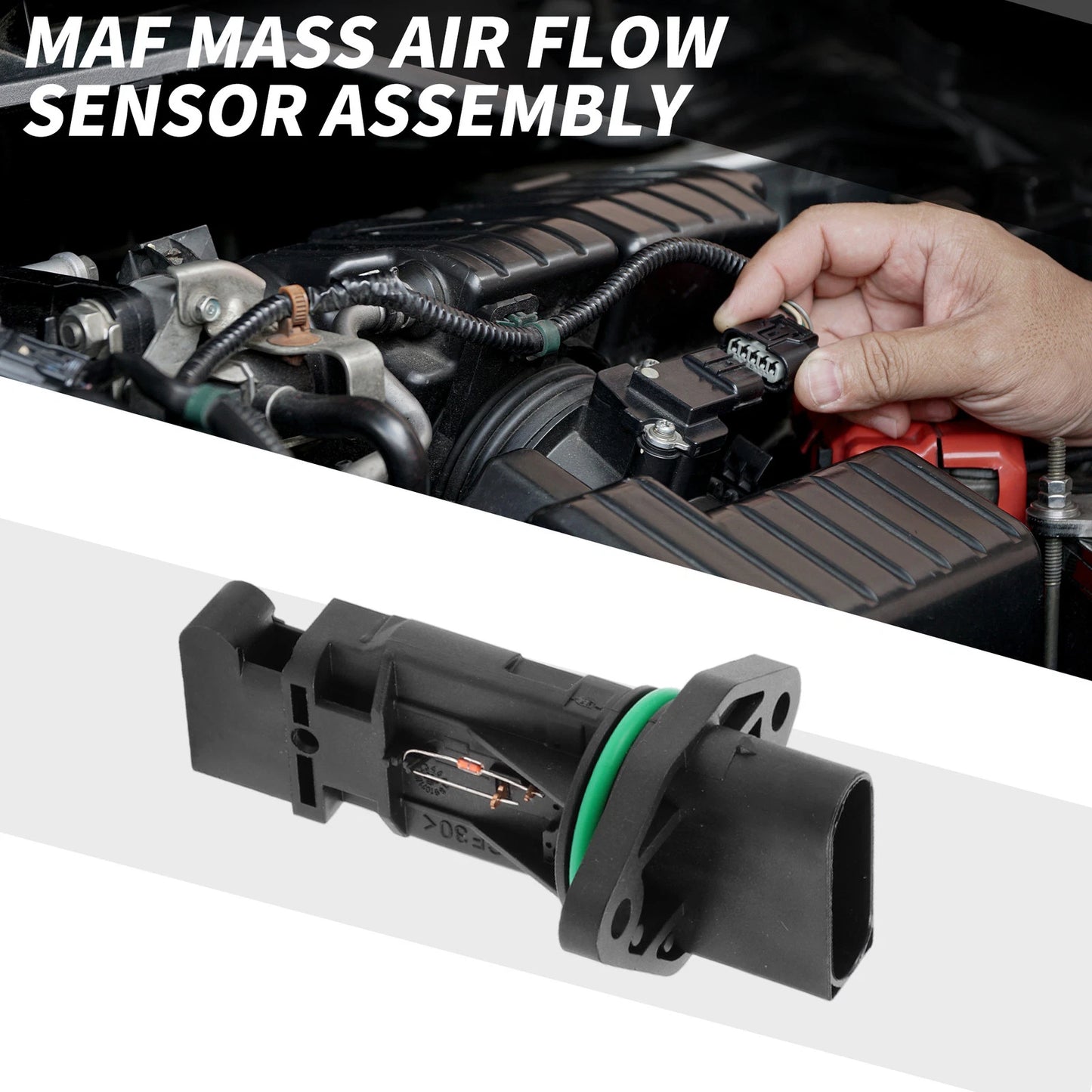 MAF Mass Air Flow Sensor for Mercedes Benz W140 W202 W210 W220 (A0000941848)