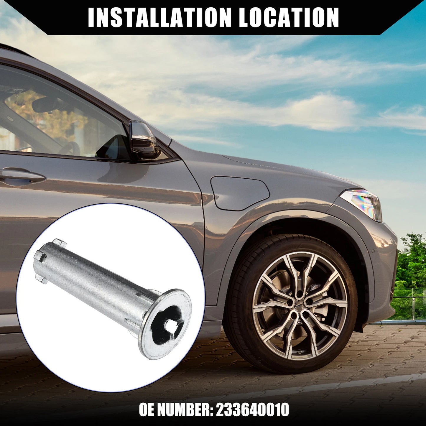 Exterior Mirror Hinge for BMW X1 E84, X3 F25 (2009–2017) - Silver Tone