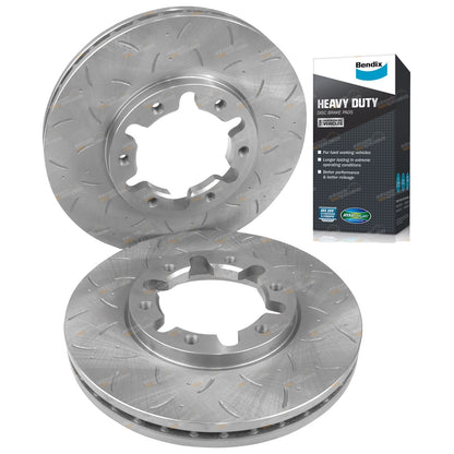 Front Brake Rotors & HD Pads for Nissan Patrol GU (1997–2016)