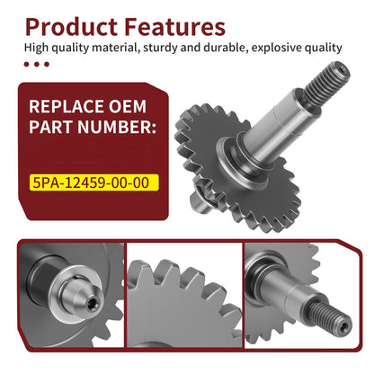 Water Pump Impeller Shaft & Gear for Yamaha YZ65 YZ85 (2002–2024)