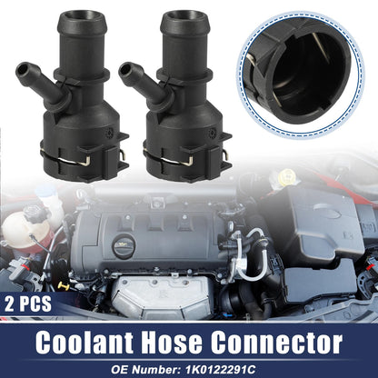 2X Radiator Coolant Hose Flange for Audi Q3 (2015–2018), Audi TT (2009–2010)