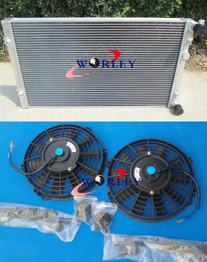 Aluminum Radiator & Fan for VW Golf MT Turbo MK4 (1999-2002)