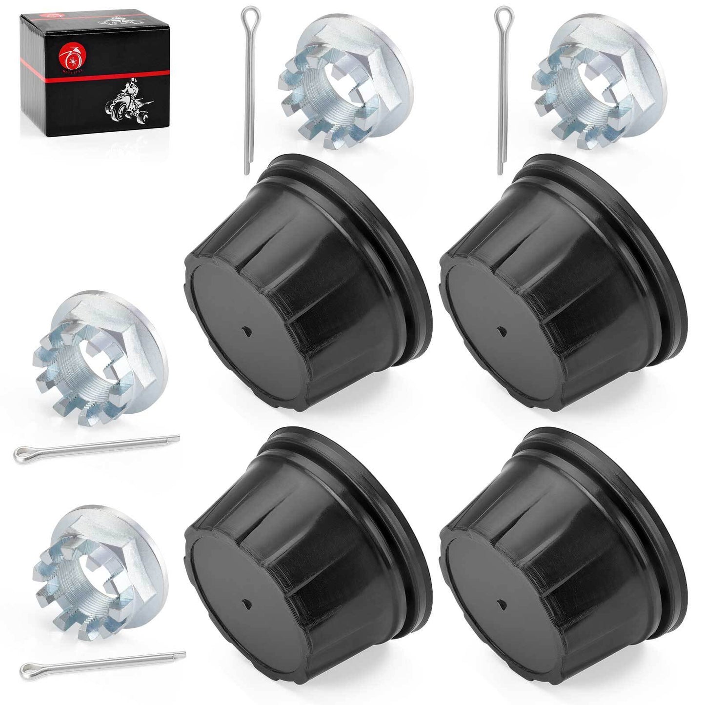 Set of 4 Wheel Center Caps for Honda Rancher 420 TRX420 (2007–2023)