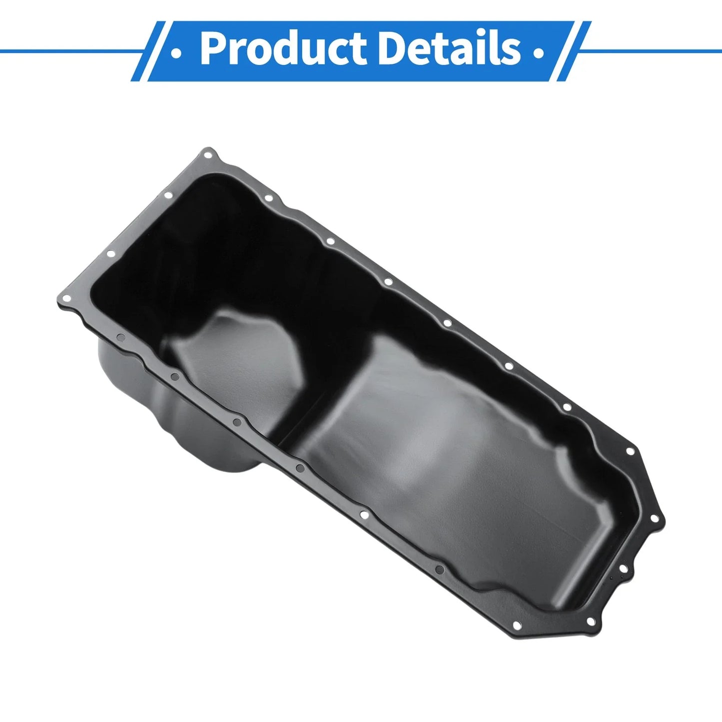 Engine Oil Pan for Dodge Ram 2500 2011-2020 Steel Black