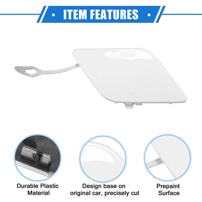 Front Bumper Tow Hook Cover for Mercedes-Benz C250 (2012-2014) - White