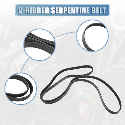 V-Ribbed Serpentine Drive Belt for Jaguar X-Type (2002–2008) No. 4861322