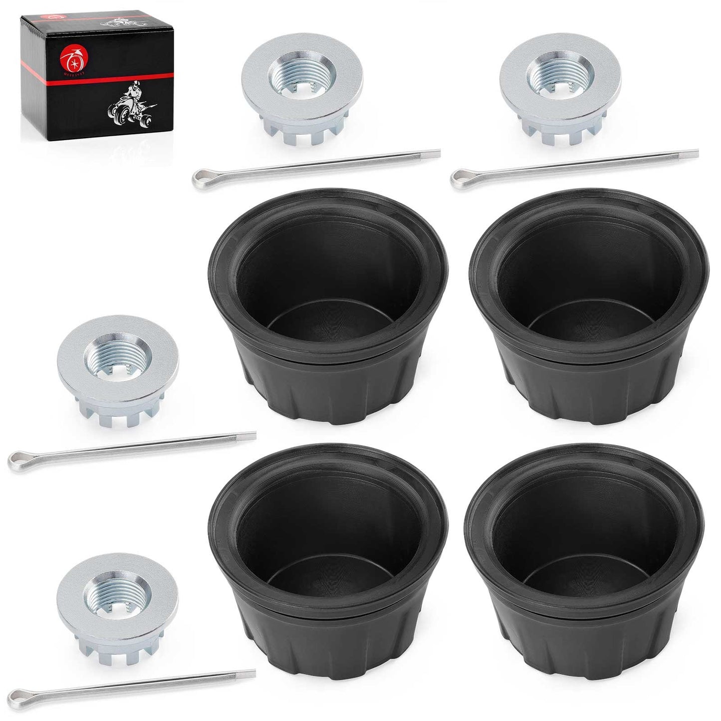 Set of 4 Wheel Center Caps for Honda FourTrax 200 300 (1990–2000)