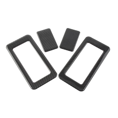 4 x Interior Rear Seat Switch Cover Trim for Jeep Wrangler JK (2011-2017)