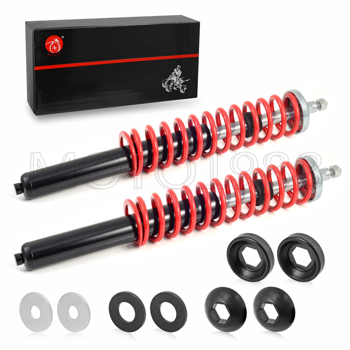 2X Front Gas Shocks for Polaris Trail Blazer 250/Trail Boss 250/350 (1988–1999)