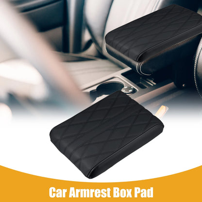 Universal Car Armrest Box Pad Booster Pad Black (12.20"x8.27"x1.97")