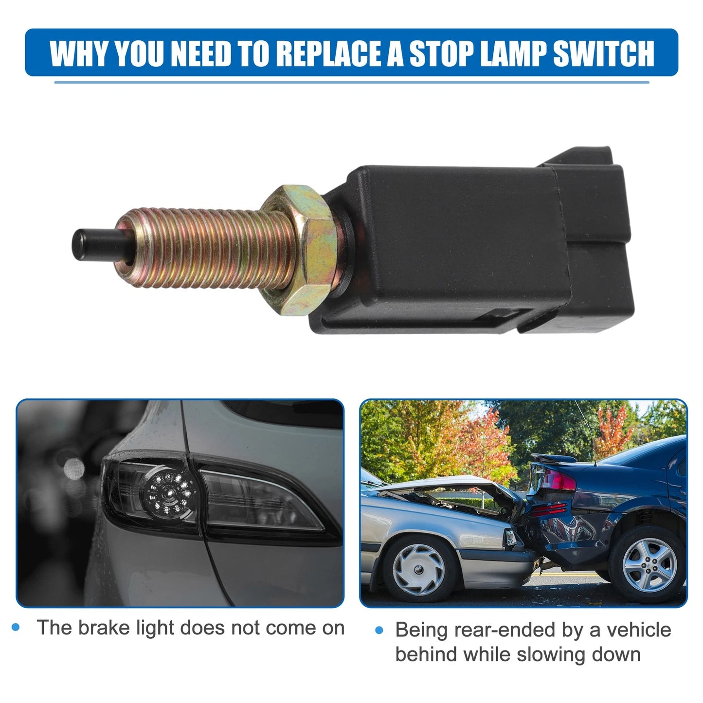 Brake Light Stop Lamp Switch for Mazda Miata (1990–2005), Toyota 4Runner (1984–1991)
