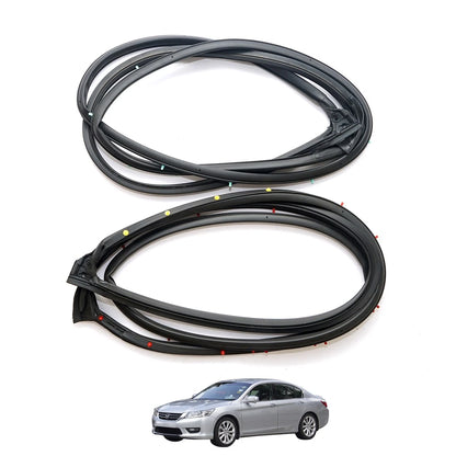 Set of 4 Front Door Weatherstrips for Honda Accord Sedan (2013–2017)