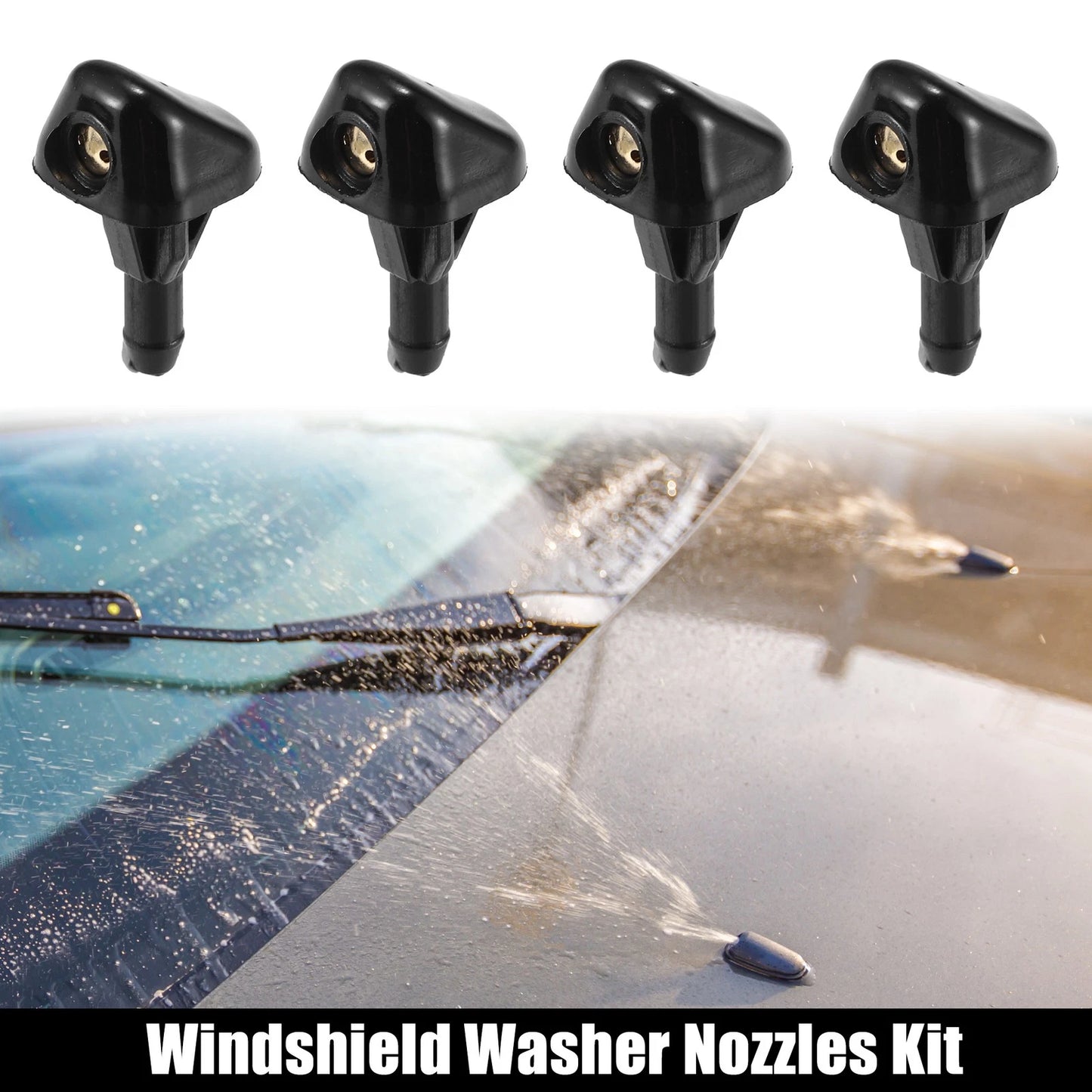 Set of 4 Windshield Wiper Washer Nozzle Spray Jets for Toyota 4Runner