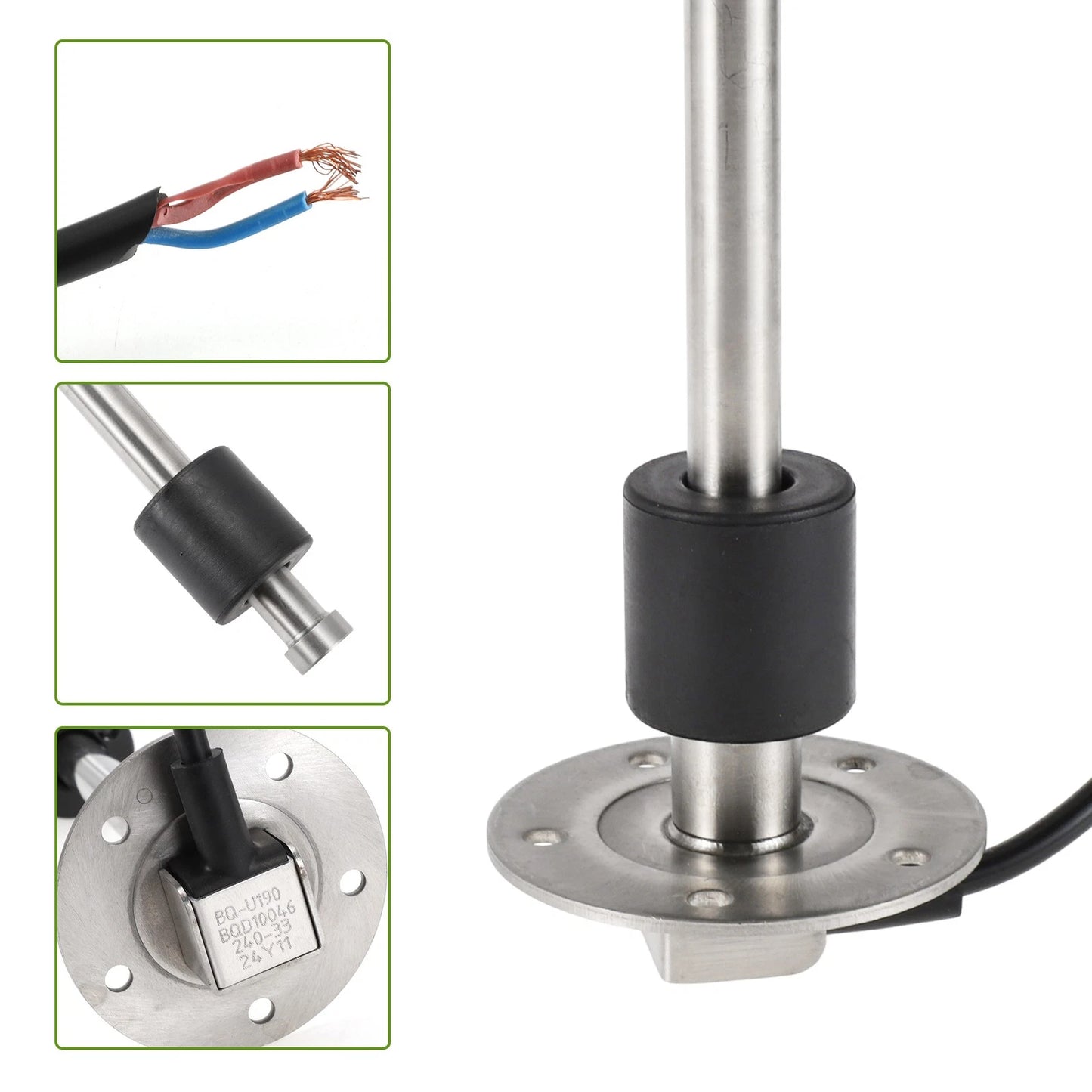 Fuel Sending Unit and Gauge Kit 240-33 Ohm for Boat Car Vehicle