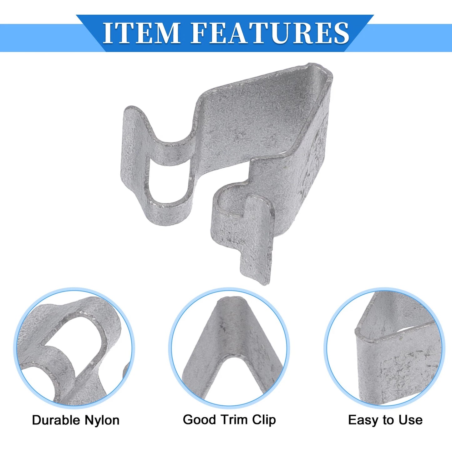 30 Pcs B-Pillar Trim Panel Clip for Volkswagen Beetle (1998–2019) Silver Tone