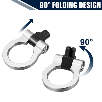 Front Bumper Tow Hook Ring for Chevy Camaro 2016-2023 Silver Tone