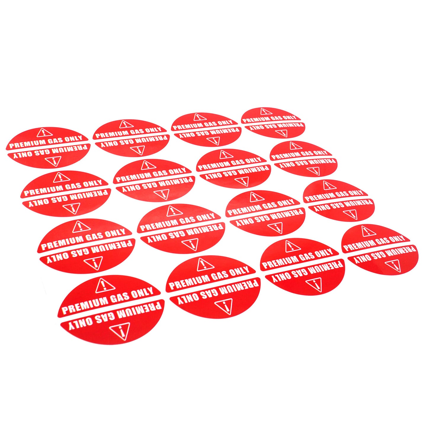Set of 16 Gas Only Stickers for Car Rental
