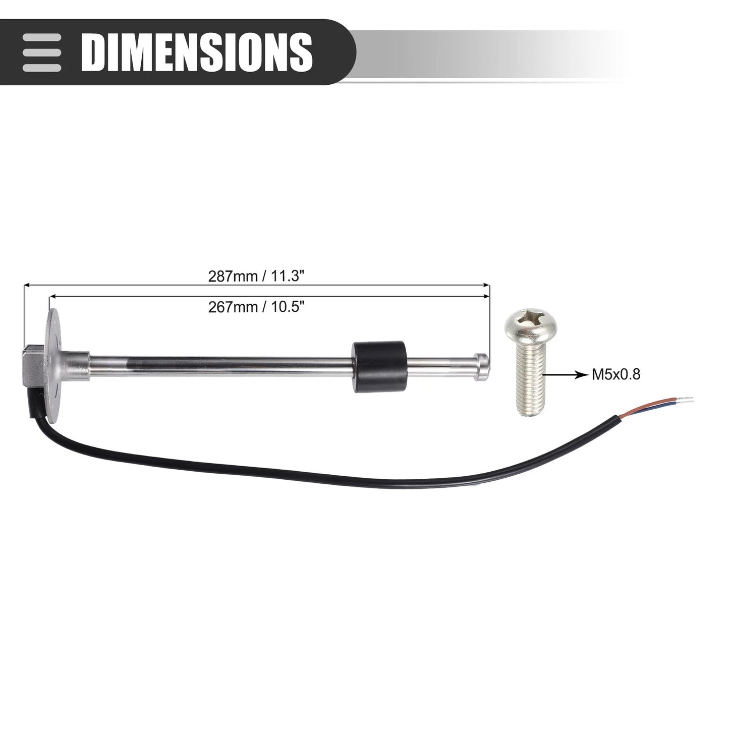 Boat Fuel Sending Unit for Marine Gas Water Level Gauge Sensor (240-33ohm)