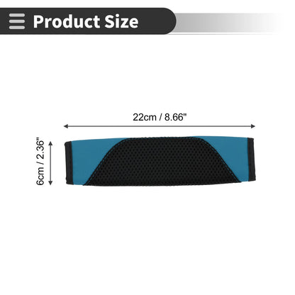 Set of 2 Sky Blue Seat Belt Cover Pads for Universal Fit (22cm)