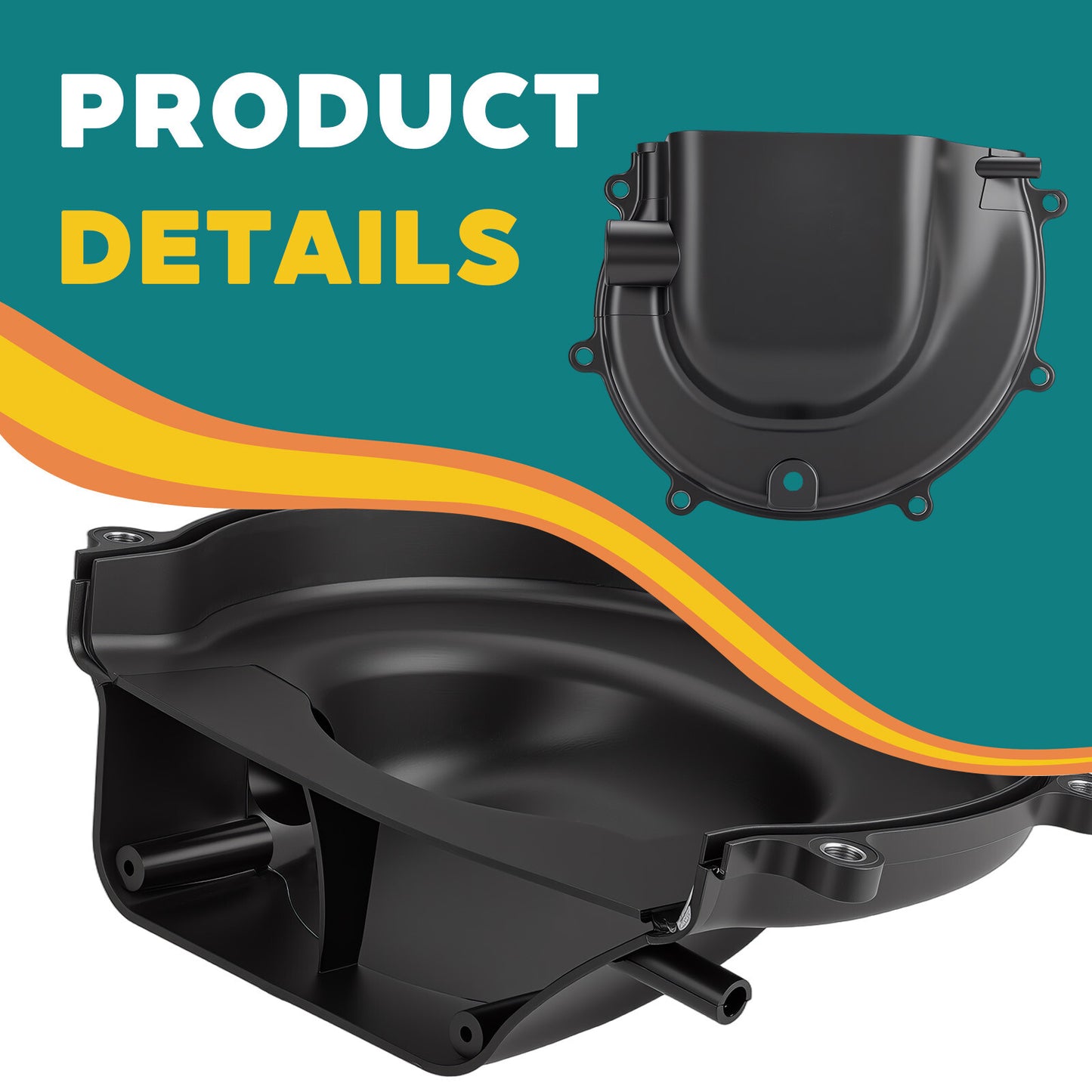 Cooling Fan Cover for Suzuki LT80 (1987–2006) - Black
