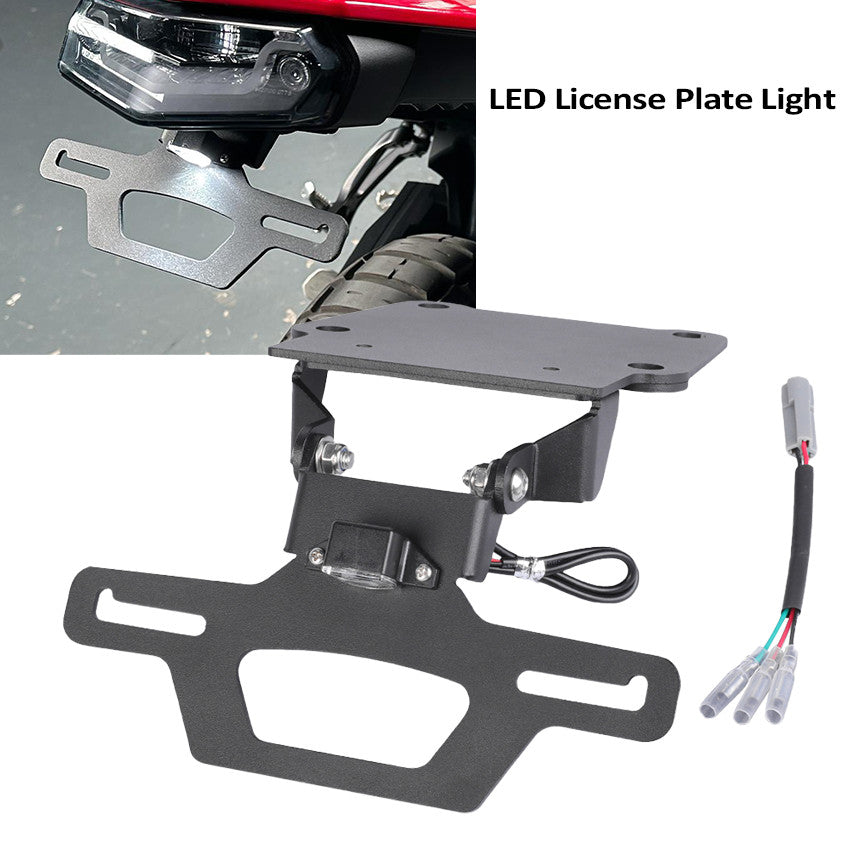 Foldable Fender Eliminator License Plate Holder for Yamaha Tenere 700 (2019–2026)