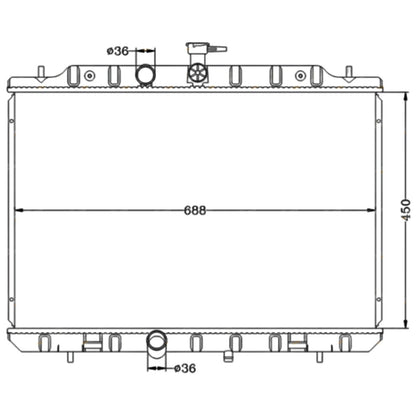 Radiator for Nissan X-Trail T31 (2007–2014)