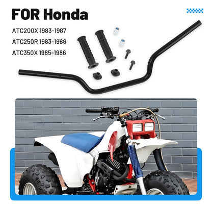 Heavy Duty Handlebar with Grips for Honda ATC200X ATC250R 350X 200X (1983–1986)