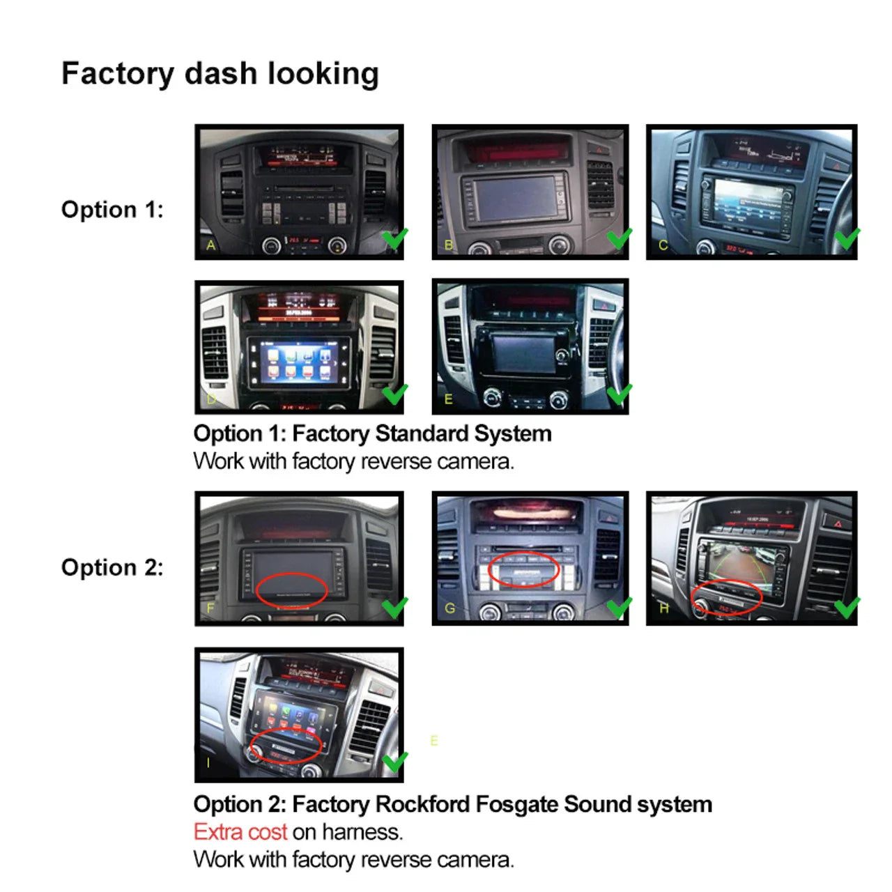 6-64GB Apple CarPlay Android Auto Stereo for Mitsubishi Pajero (2006-2016)