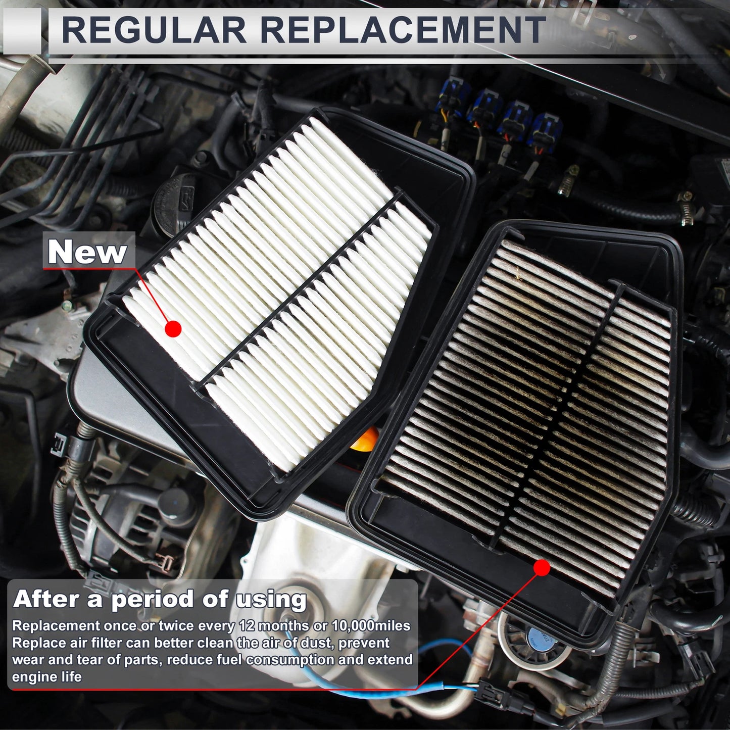 Car Engine Air Filter No. 8W0133843C for Audi A4 2.0L (2017–2020)