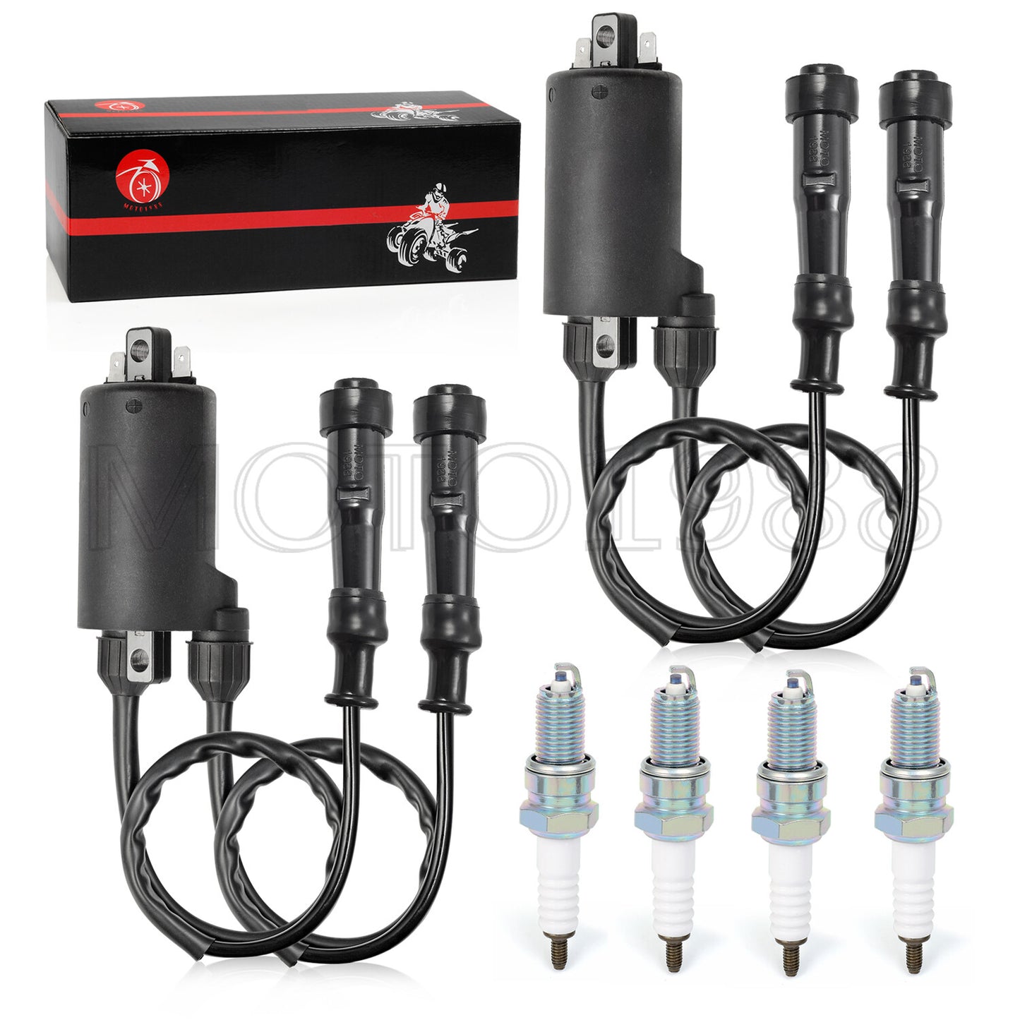 Ignition Coil Pack & Spark Plug for Honda V65 Magna 1100 (1983–1986)