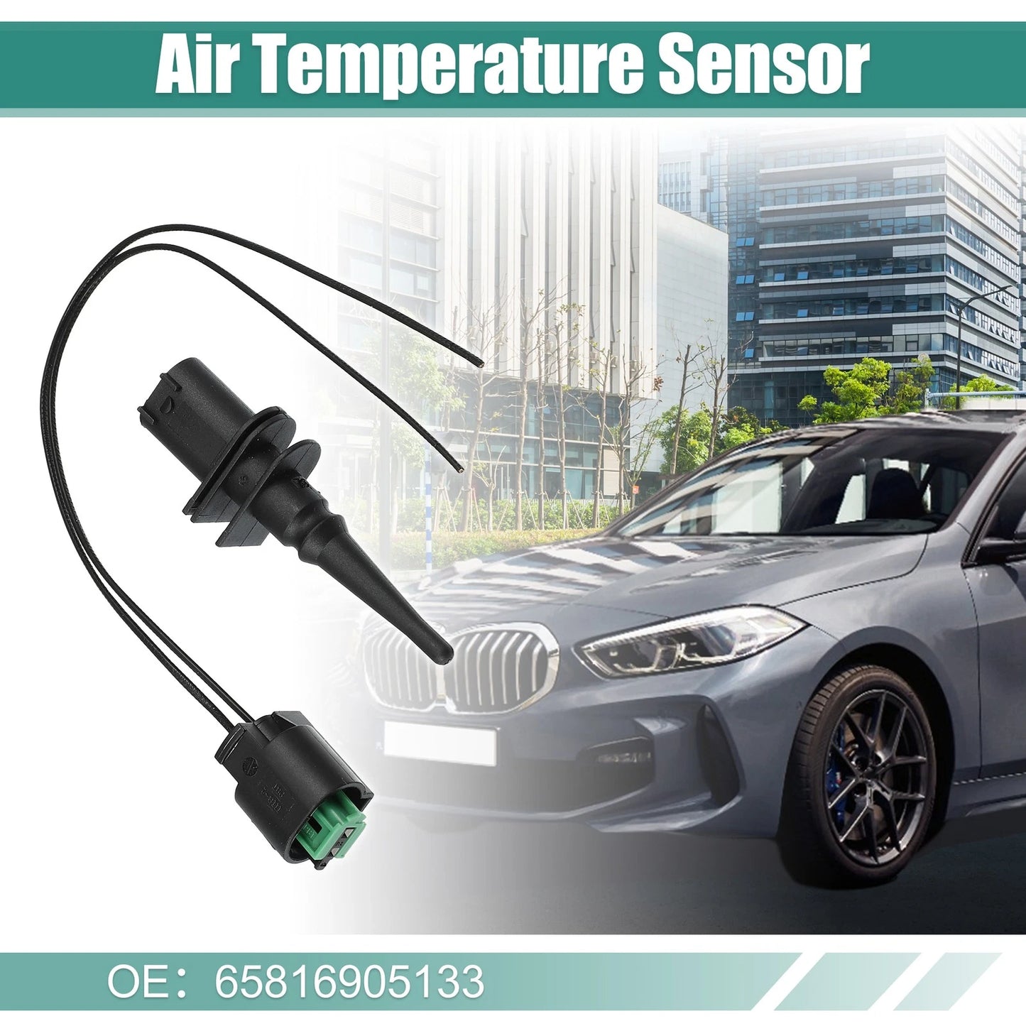 Ambient Air Temperature Sensor Pigtail Plug Wire for BMW (2000–2023) 65816905133