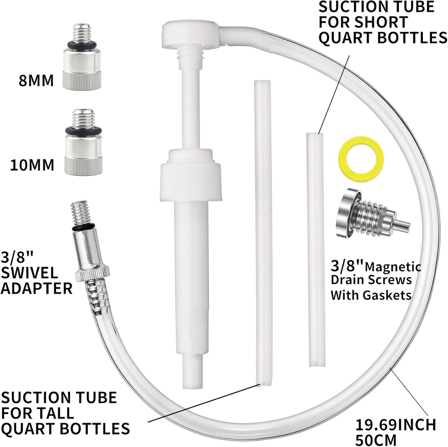 Outboard Lower Unit Gear Oil Change Pump Kit for Marine Engines