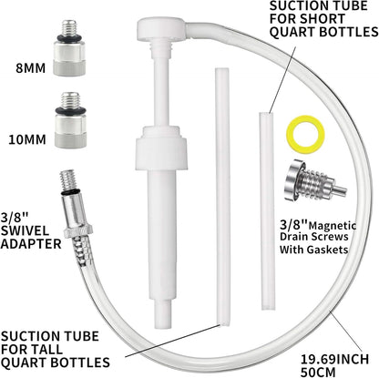 Outboard Lower Unit Gear Oil Change Pump Kit for Marine Engines