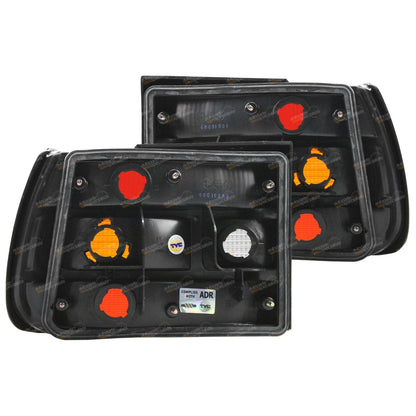 Pair of Smokey Tinted Tail Lights for Holden Commodore VN (1988–1991)