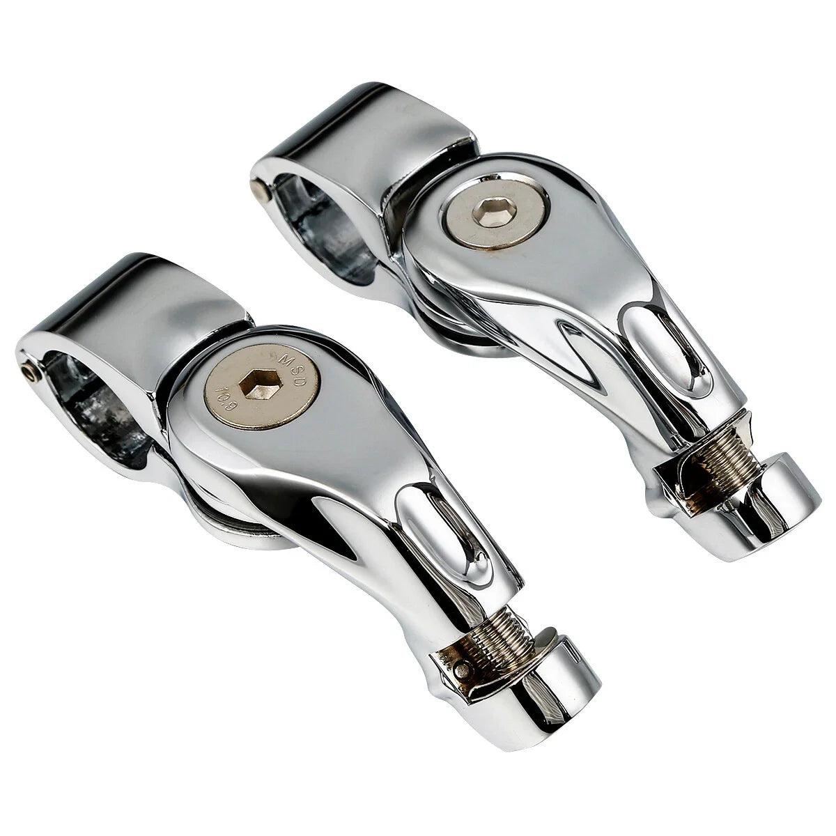 Short Angled Highway Footpegs for Harley Touring Softail
