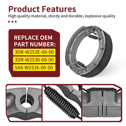 Rear Brake Shoes for Yamaha XJ650R Seca 650 (1982)