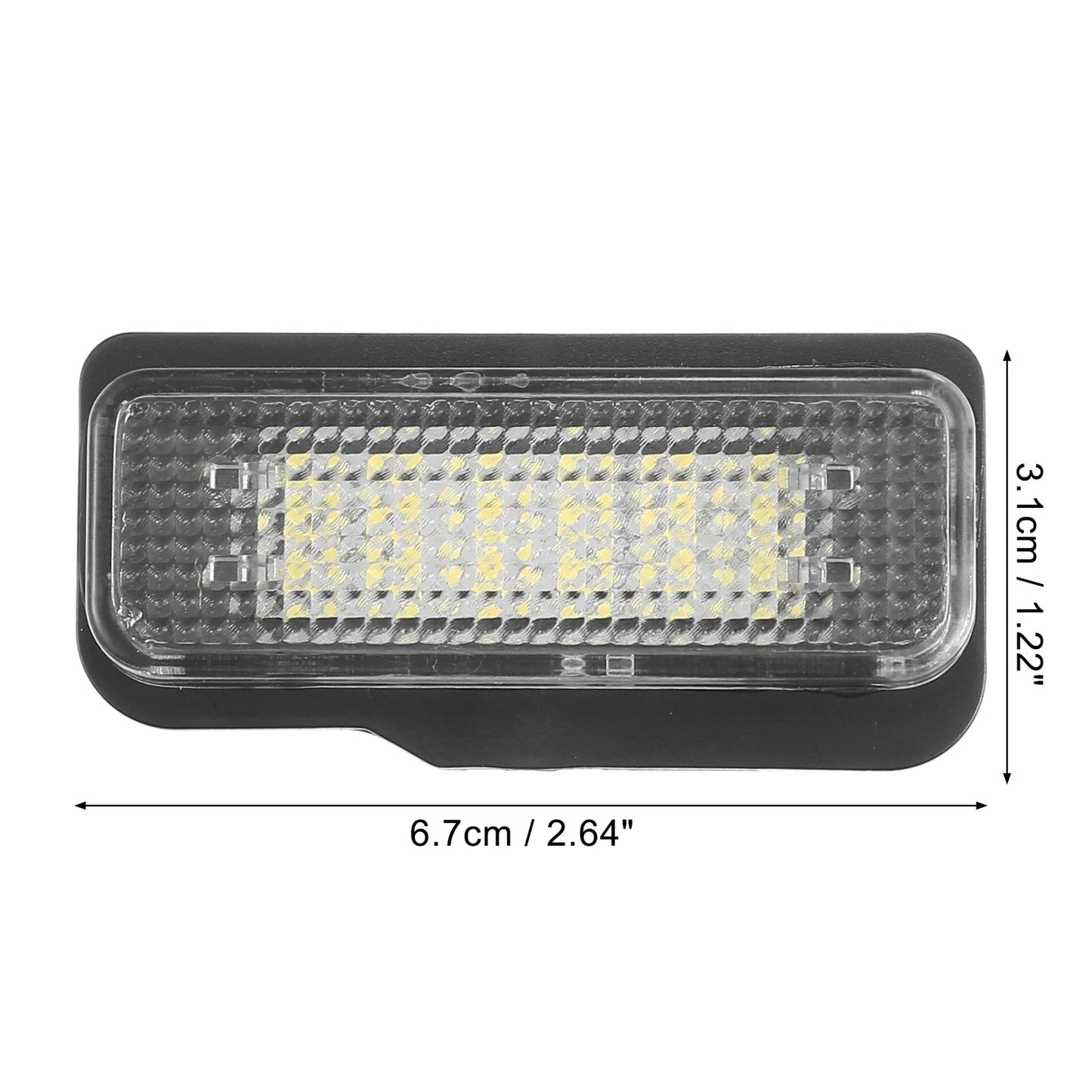 2 x Car License Plate Lights for Mercedes-Benz SLK 350 (2005-2011)