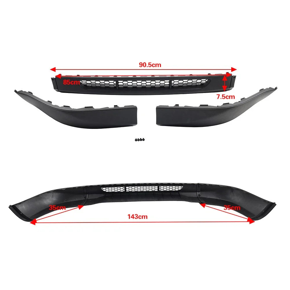 Front Bumper Spoiler Lip Splitter for VW Golf MK4 (1998-2006)